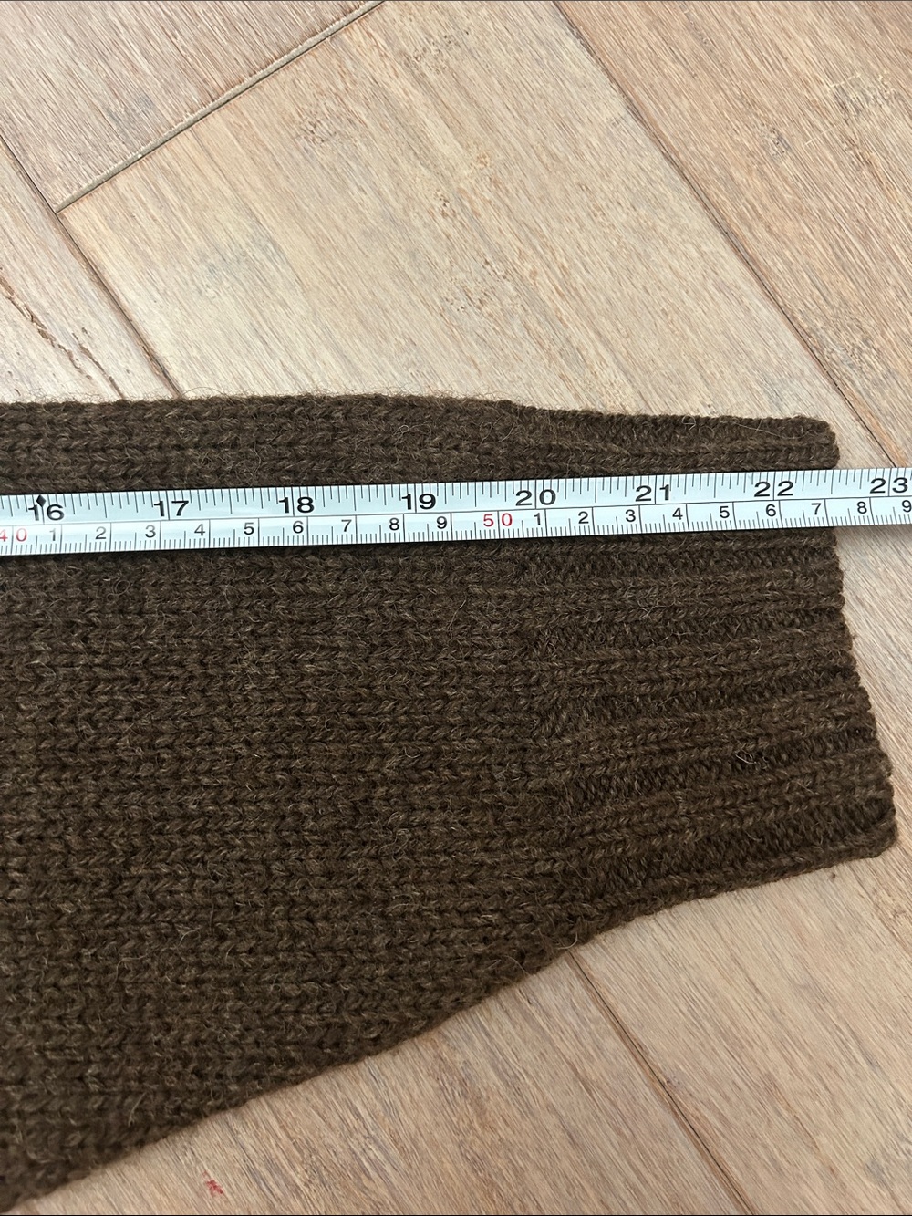VTG Eddie Bauer Shawl Collar Button-Up Wool Cardigan Sweater Brown size M - Picture 15 of 16